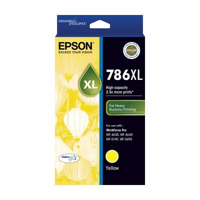 Epson DURABrite Ultra 786XL Original High Yield Inkjet Ink Cartridge - Yellow Pack