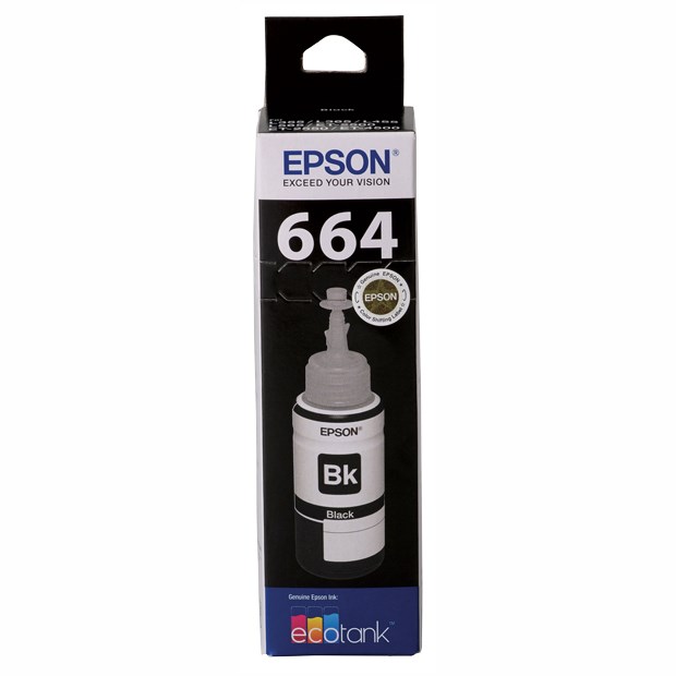 Epson T664 Ink Refill Kit - Black - Inkjet