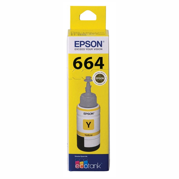 Epson T664 Ink Refill Kit - Yellow - Inkjet