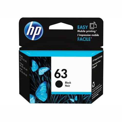 HP 63 Original Inkjet Ink Cartridge - Black Pack