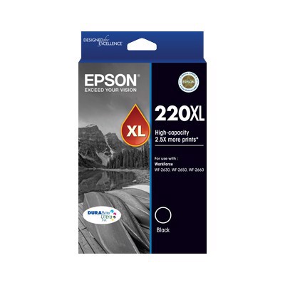 Epson DURABrite Ultra 220XL Original High Yield Inkjet Ink Cartridge - Black - 1 Pack