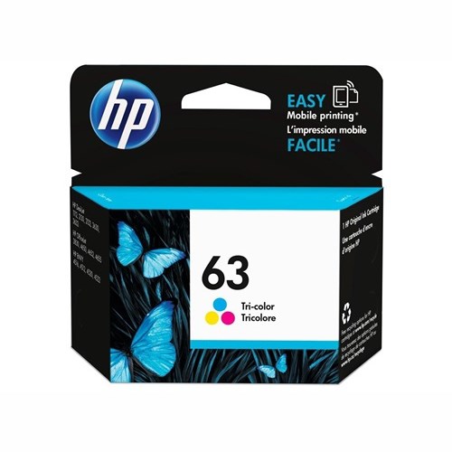 HP 63 Original Inkjet Ink Cartridge - Tri-colour Pack