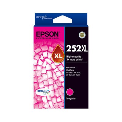 Epson DURABrite Ultra 252XL Original High Yield Inkjet Ink Cartridge - Magenta - 1 Pack