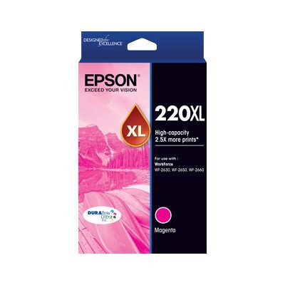 Epson DURABrite Ultra 220XL Original High Yield Inkjet Ink Cartridge - Magenta - 1 Pack