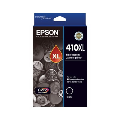 Epson Claria 410XL Original High Yield Inkjet Ink Cartridge - Black Pack