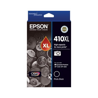 Epson Claria 410XL Original High Yield Inkjet Ink Cartridge - Photo Black Pack
