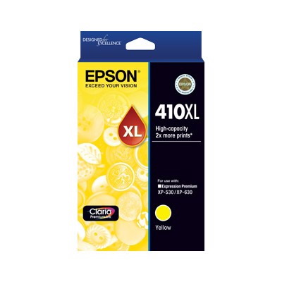 Epson Claria 410XL Original High Yield Inkjet Ink Cartridge - Yellow Pack