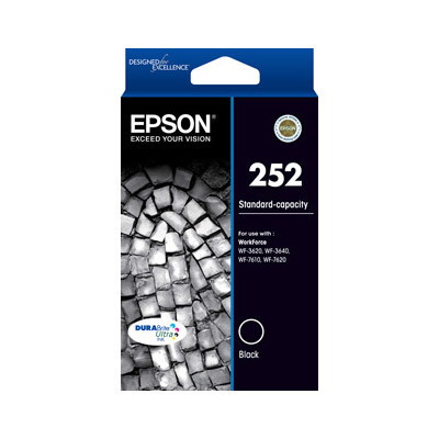 Epson DURABrite Ultra 252 Original Standard Yield Inkjet Ink Cartridge - Black - 1 Pack