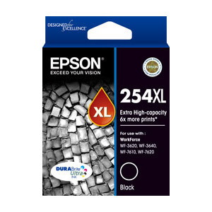 Epson DURABrite Ultra 254XL Original Extra High Yield Inkjet Ink Cartridge - Black - 1 Pack