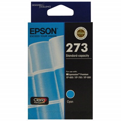 Epson Claria 273 Original Standard Yield Inkjet Ink Cartridge - Cyan - 1 Pack