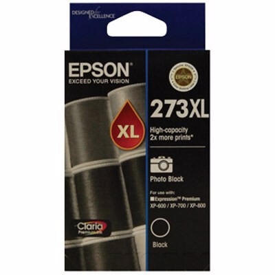 Epson Claria 273XL Original High Yield Inkjet Ink Cartridge - Photo Black - 1 Pack