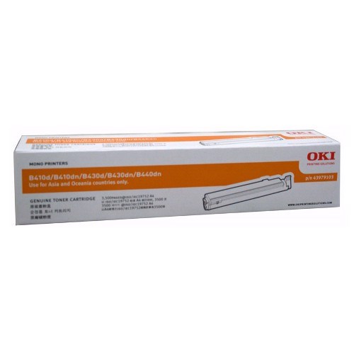 Oki 43979103 Original LED Toner Cartridge - Black Pack