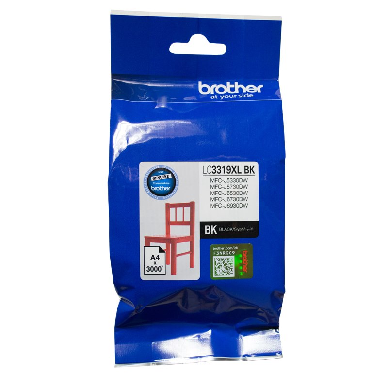 Brother LC3319XLBK Original High Yield Inkjet Ink Cartridge - Black Pack