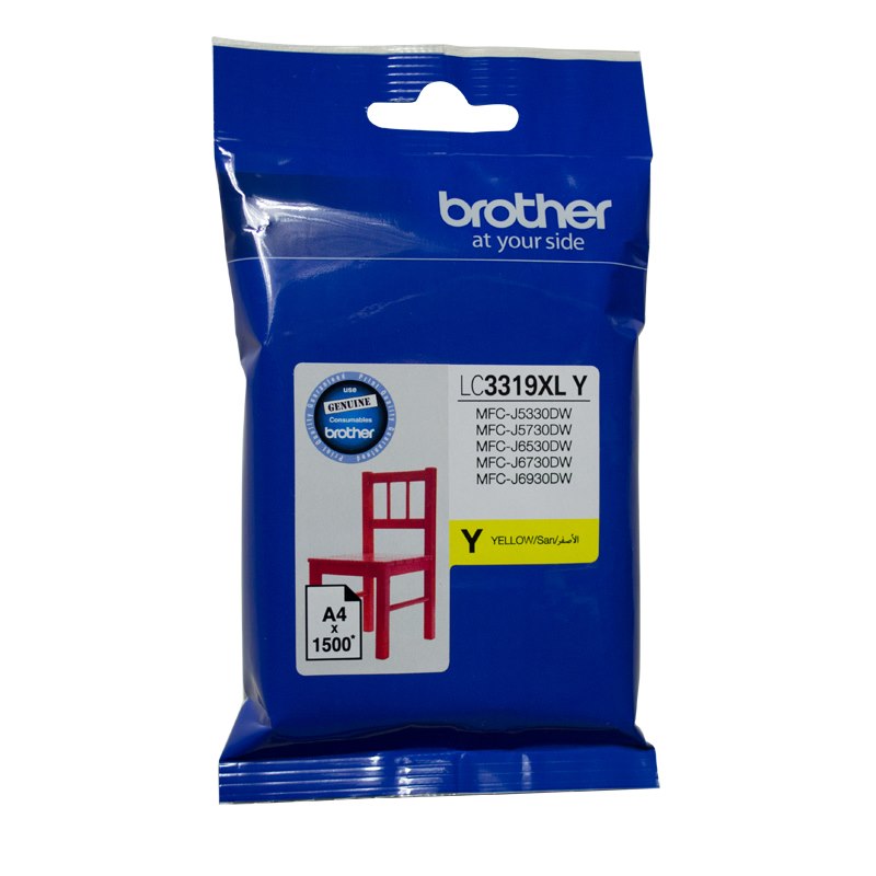 Brother LC3319XLY Original High Yield Inkjet Ink Cartridge - Yellow Pack