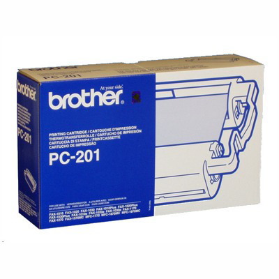 Brother PC-201 Inkjet Ribbon - Black - 1 Pack