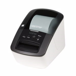 Brother PocketJet QL-700 Desktop Direct Thermal Printer - Monochrome - Label Print - USB - With Cutter - White, Black
