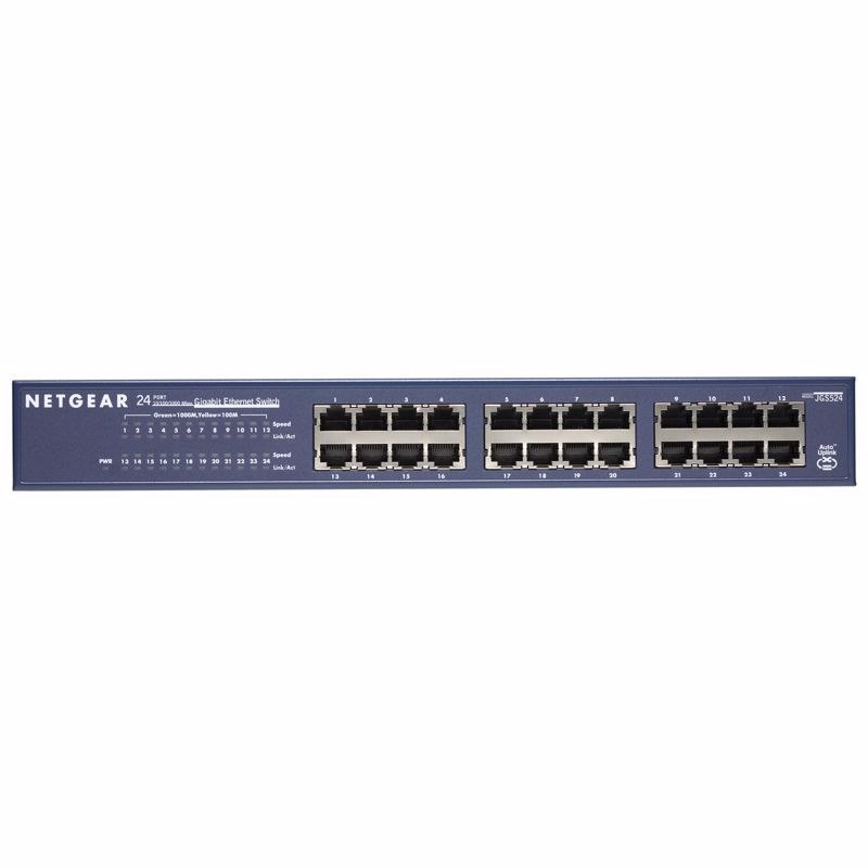 Netgear ProSafe JGS500 JGS524 24 Ports Ethernet Switch - Gigabit Ethernet - 10/100/1000Base-T
