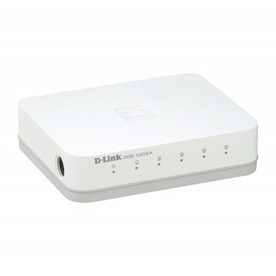 D-Link DGS-1005A 5 Ports Ethernet Switch - Gigabit Ethernet, Fast Ethernet - 10/100/1000Base-T
