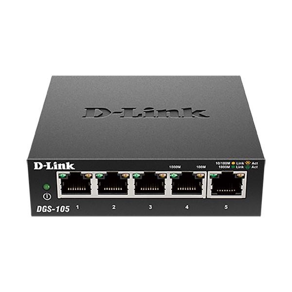 D-Link DGS-105 5 Ports Ethernet Switch - 10/100/1000Base-T