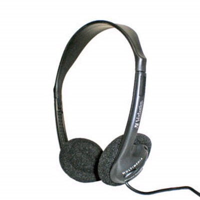 Verbatim Wired Over-the-head Binaural Stereo Headphone