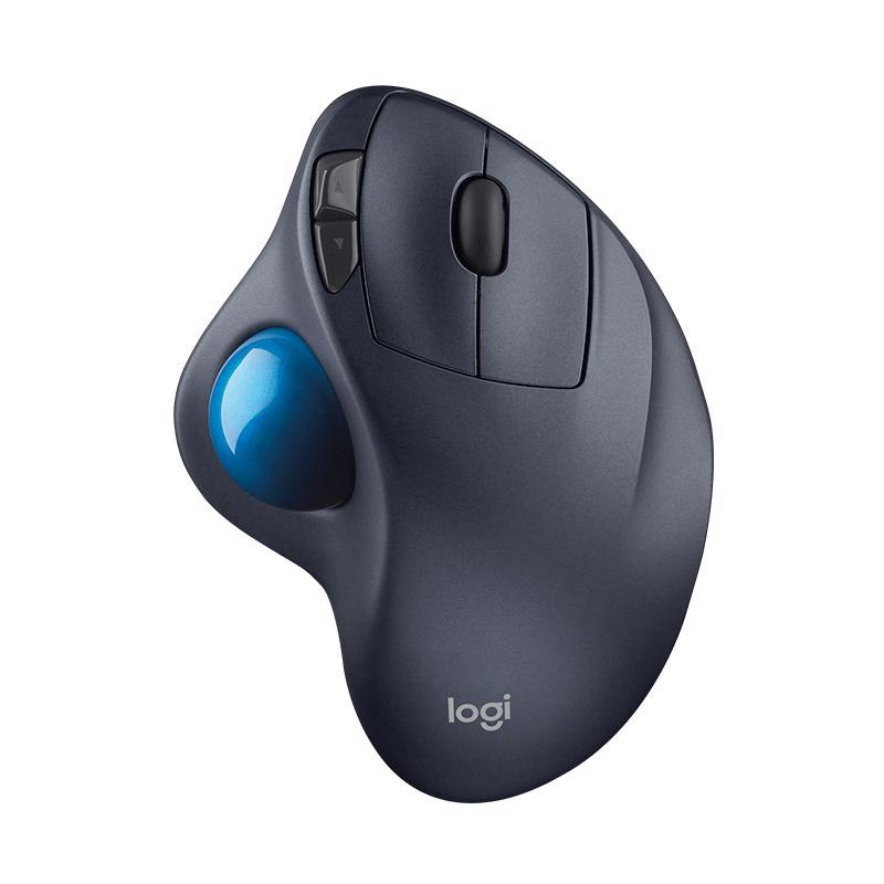 Logitech M570 Trackball - Radio Frequency - USB - Laser - Dark Grey - 1