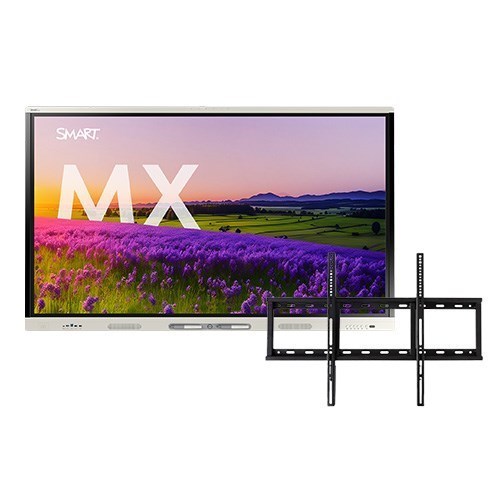 Smart Board MX086-V5 Ifp With Iq 5Y Assure And Wm-Sbid-200 Wall Mount Bundle