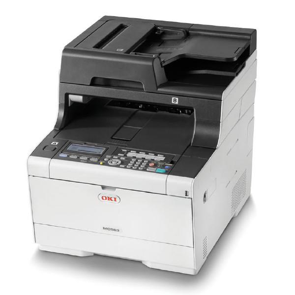 Oki MC563dn Colour A4 30-30PPM Network AirPrint, Google Cloud Print,Duplex 350Sheet+Options MFP
