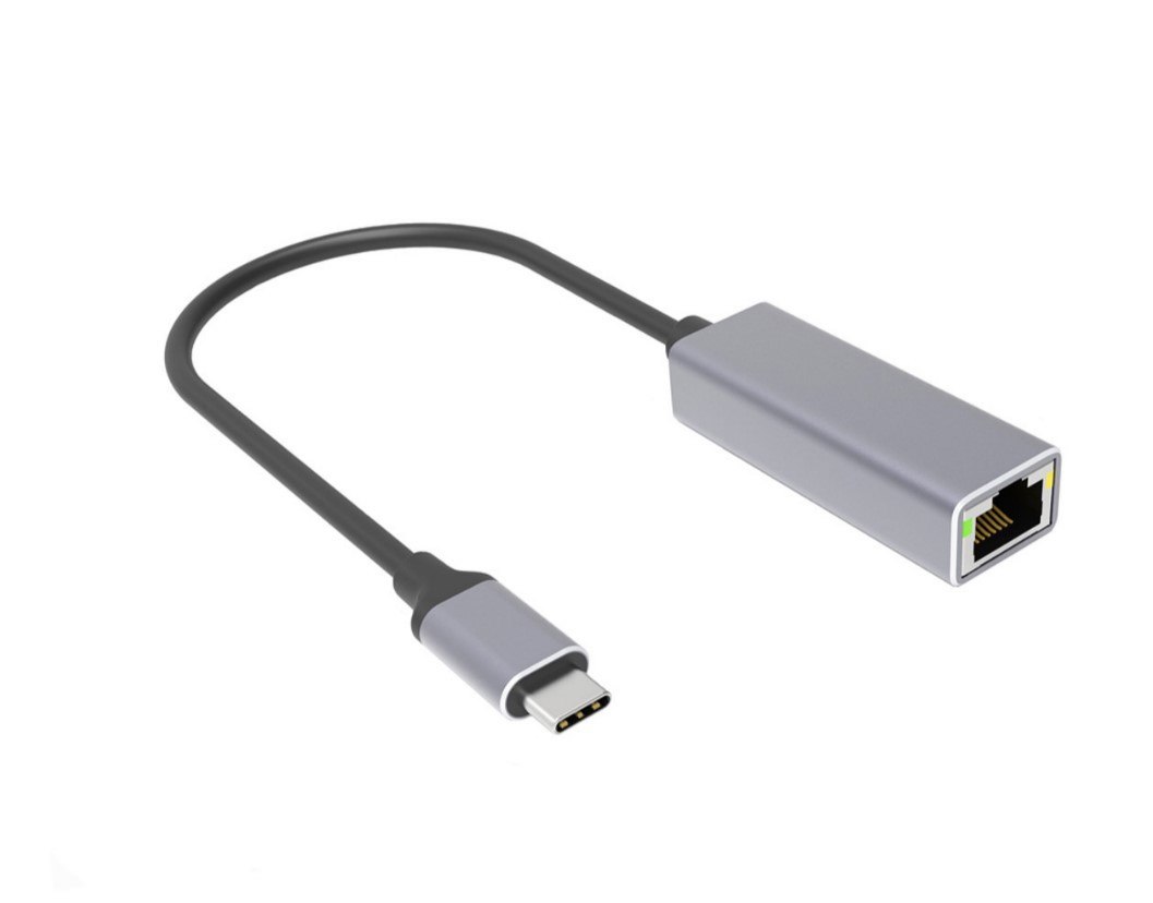 Konix 20CM Usb 3.1 Type-C Male To Female Ethernet Adapter