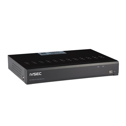 Ivsec Nr008xa NVR, 8 Channels, 8MP, 8 X Poe Ports, 1 Bay, H265, 4K Hdmi, Basic Ivs