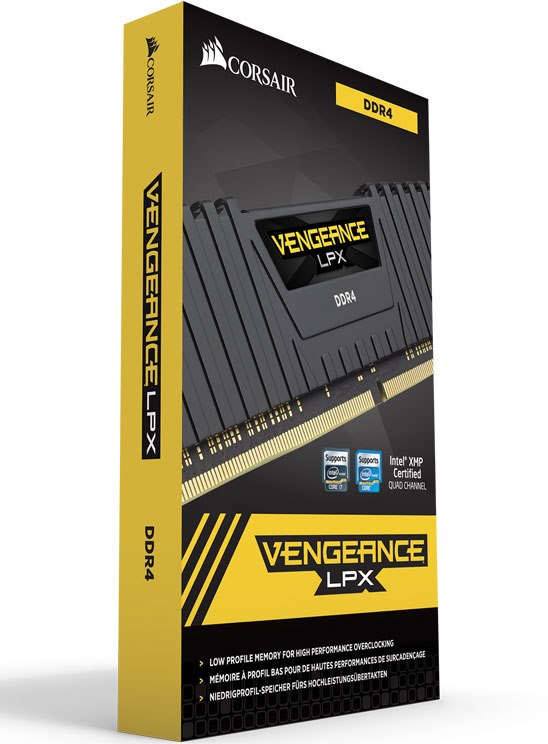 Corsair Vengeance LPX 16GB (2x8GB) DDR4 3600MHz C18 Desktop Gaming Memory Black - Amd Ryzen