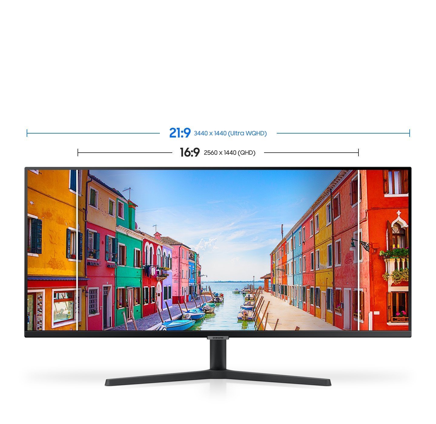 Samsung ViewFinity S50GC 34inch 100Hz Ultra WQHD VA Monitor, 3440x1440, 21:9, 5ms GTG, 3000:1, 250 Nits, 1x DP 1.2, 2x HDMI 2.0, 1x USB-A (Service Port), HDR10, FreeSync, Tilt, VESA 100x100mm