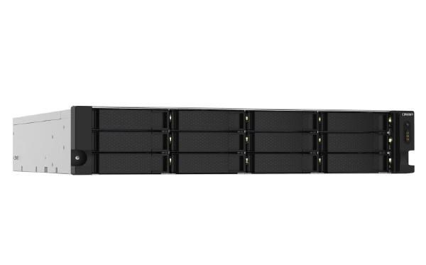 Qnap 12-Bay Nas (No Disk), Alpine QC 1.7GHz, 4GB, 2.5GbE(2), 10GbE SFP+(2), 2U, 3YR WTY