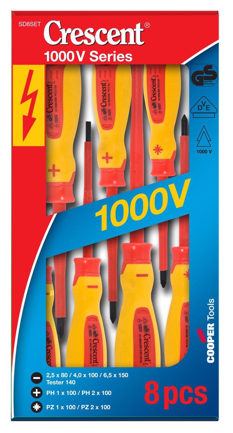 Crescent | Insulated Electrical Screwdriver Set 8 Piece