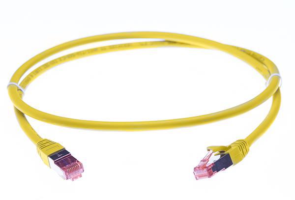 4Cabling 0.25M Cat 6A S/FTP LSZH Ethernet Network Cable. Yellow
