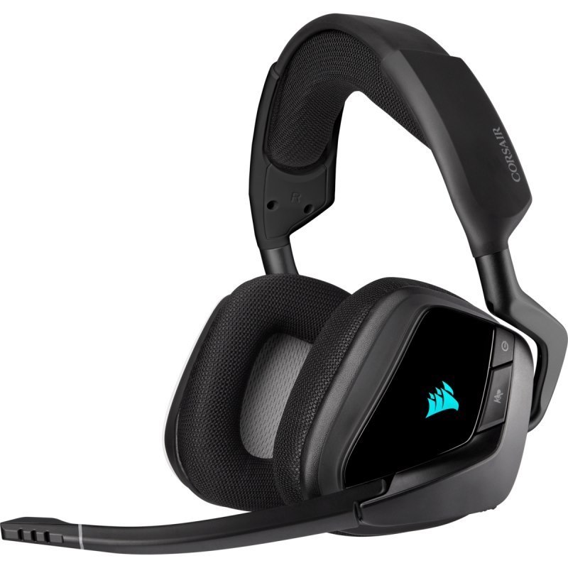 Corsair Void RGB Elite Wireless Premium Gaming Headset With 7.1 Surround Sound, Carbon