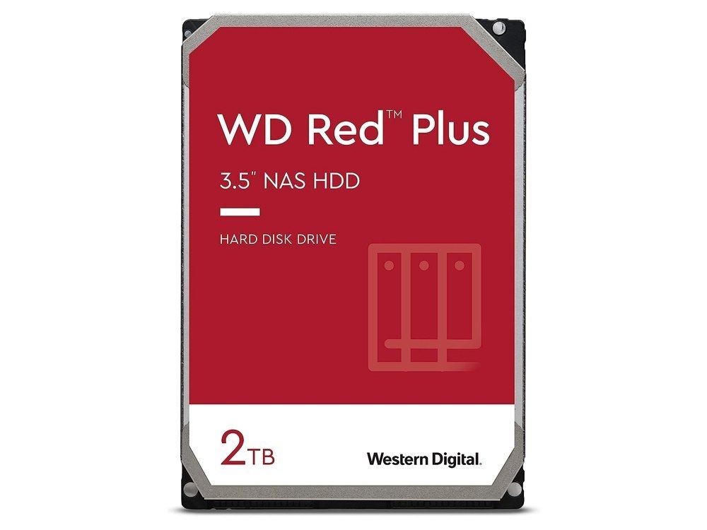 WD Red Plus 2TB 5400RPM 128MB 3.5" NAS Hard Drive