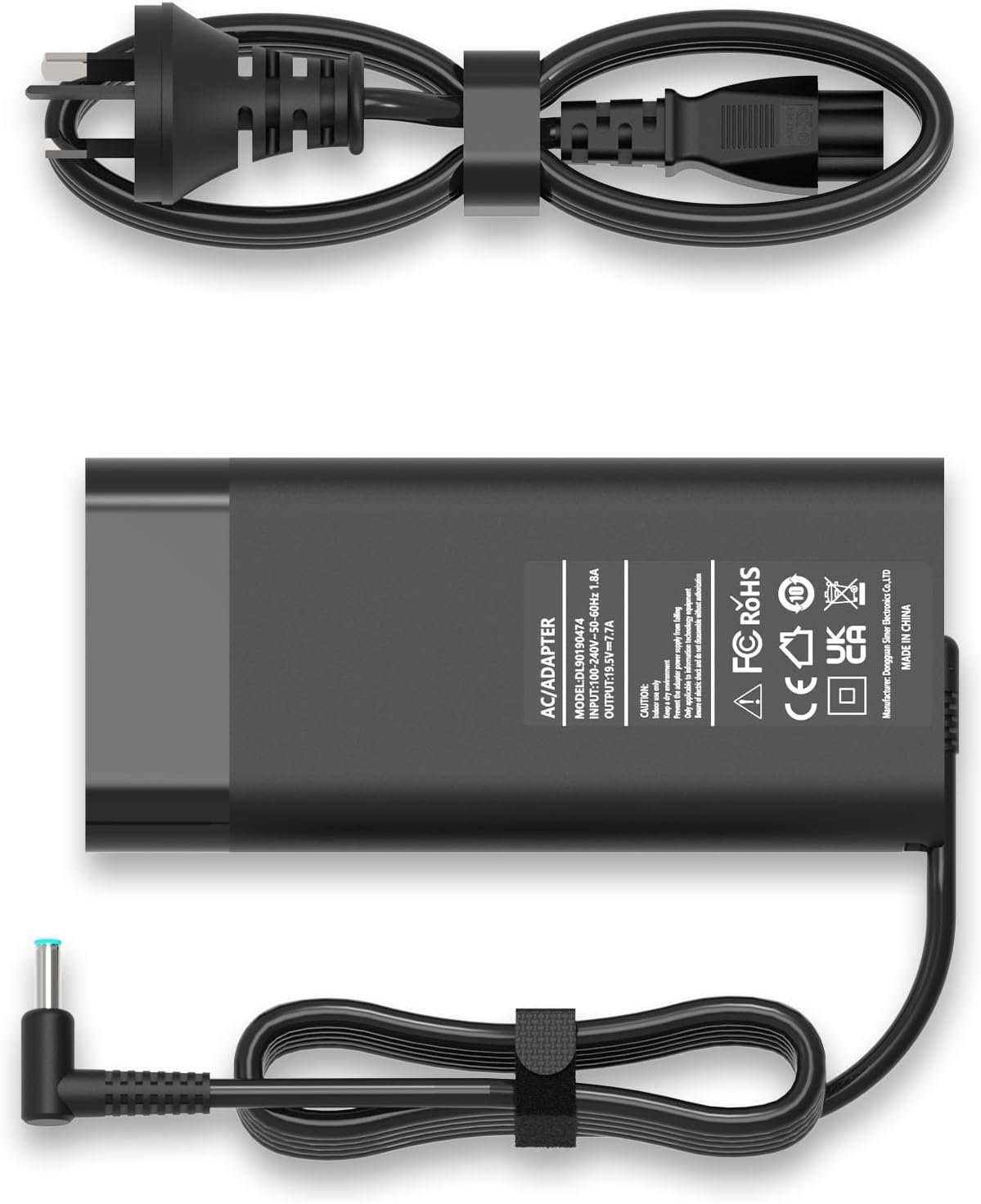 150 Watt Smart AC Adapter, SLIM, 4.5mm Connector (Replacement for 917649-850)