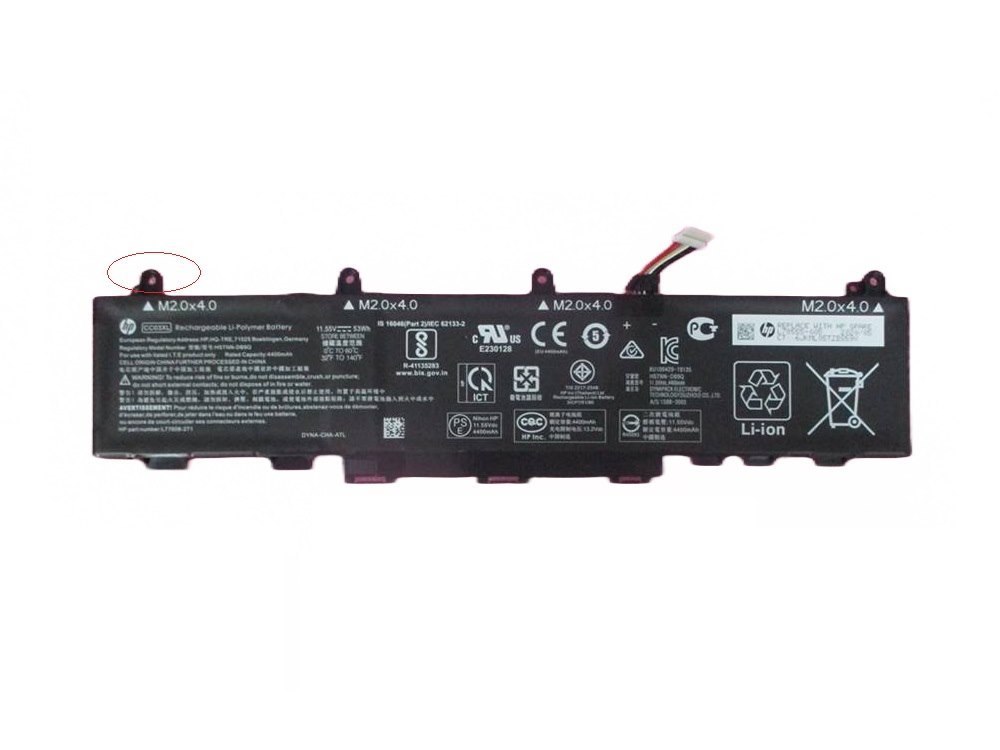 Original HP 3 Cell Battery, 53Wh, 4.59Ah, Li-ion, CC03053XL-PL [CC03XL]