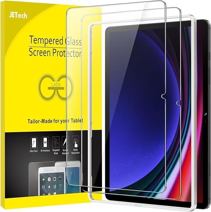 JETech Screen Protector for Samsung Galaxy Tab S9 11-Inch and Galaxy Tab S9 FE 10.9-Inch,