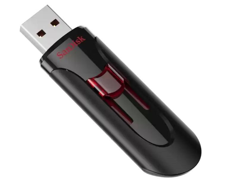 Sandisk Cruzer Glide USB 3.0 128GB Flash Drive - Black