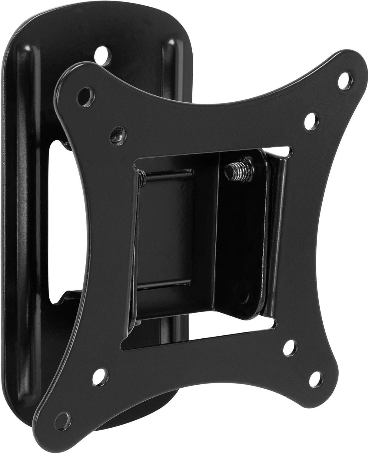 Mount-It! TV Monitor Wall Mount Bracket| Tilting Swivel | Quick-Release Single Stud VESA Mount |Black