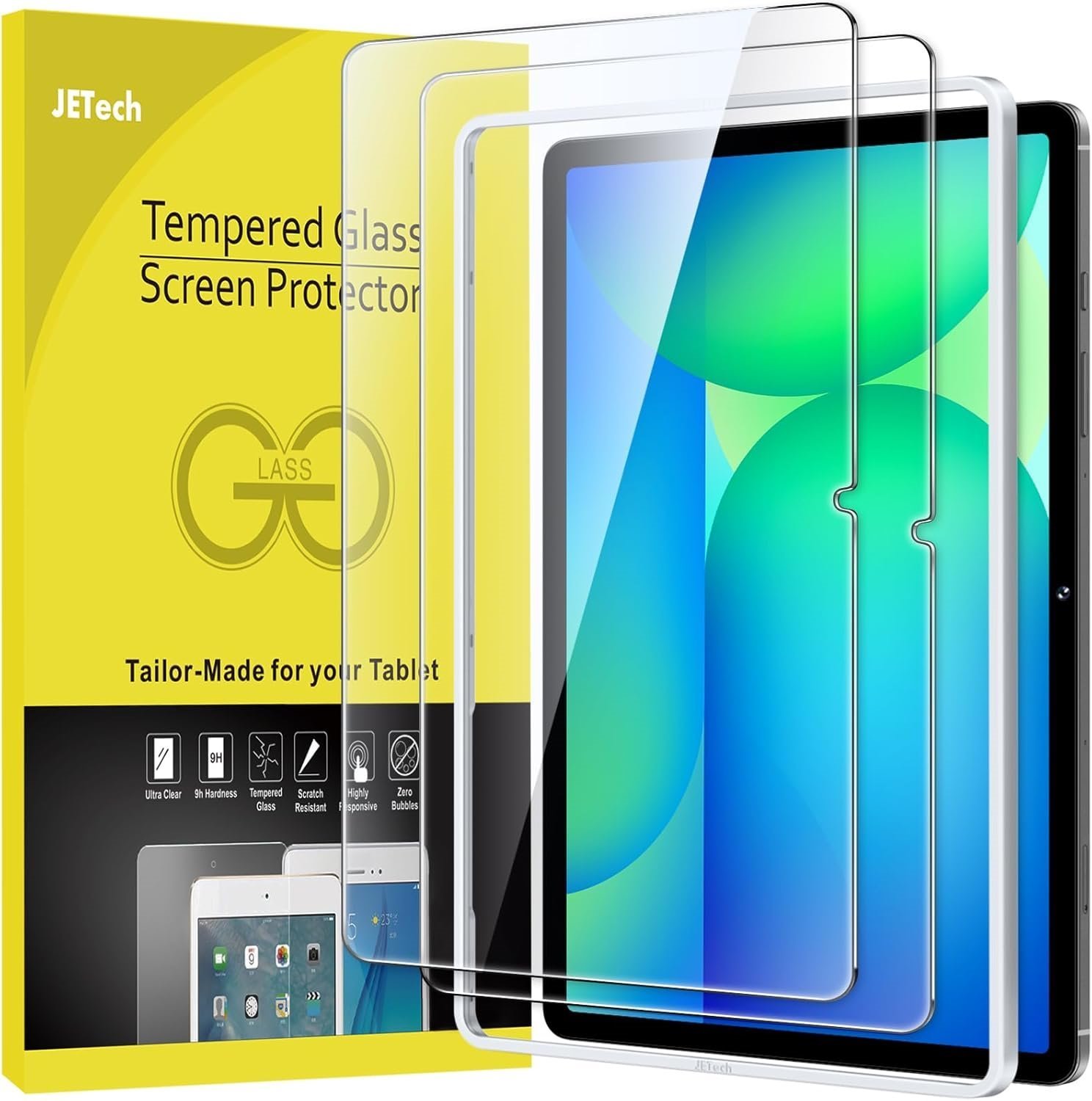 JETech Screen Protector for Samsung Galaxy Tab S10 FE Plus/S10 FE+