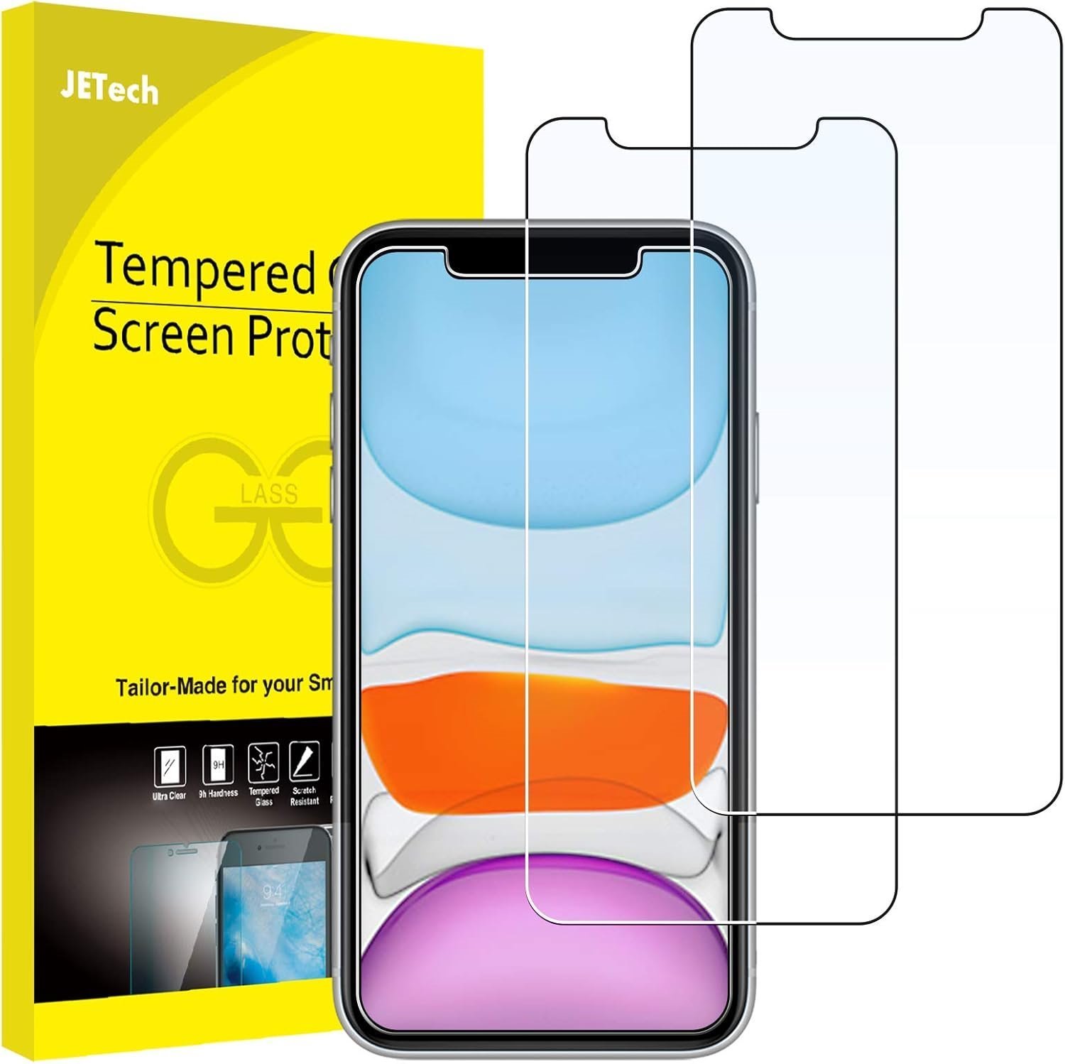JETech Screen Protector for iPhone 11 and iPhone XR