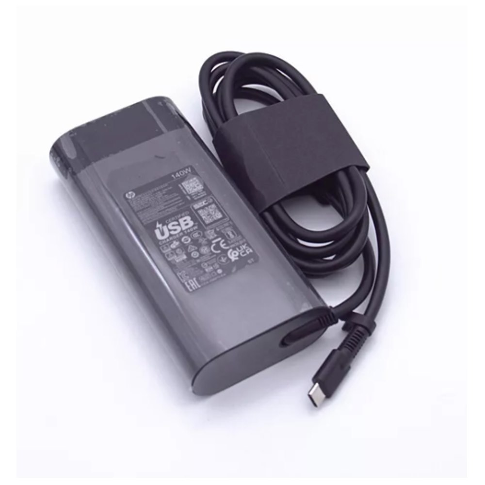 Original HP 140W Charger USB-C NPFC 3 Pin (Includes 0.5m Power Cord)