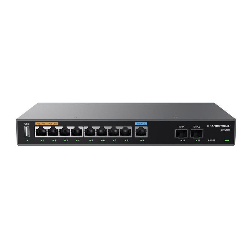 GrandStream | GWN7003 | Multi-Wan Gigabit VPN Router, 9 X Gige, 2 X SFP