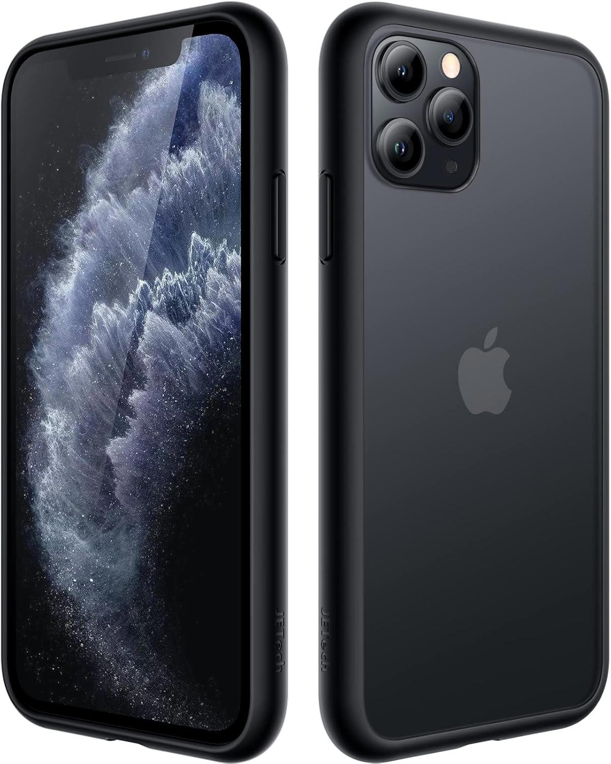 JETech Matte Case for iPhone 11 Pro 5.8-Inch, Frosted Translucent Back Cover (Black)