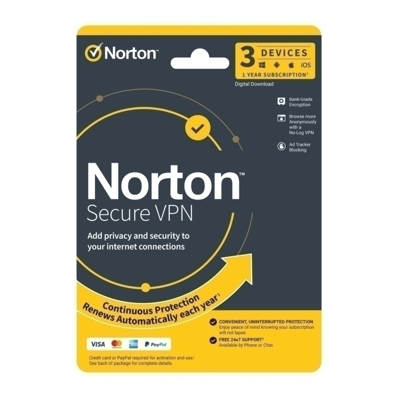 Norton Wifi Privacy 1U 3D 1 YR