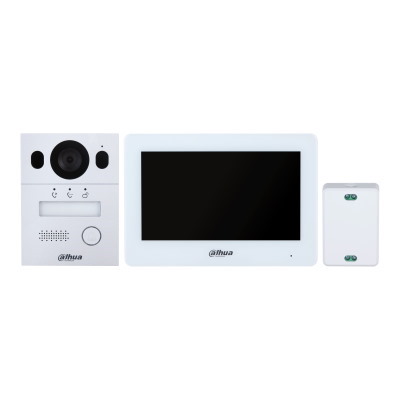 Dahua 2-Wire Wifi Vto2003f-P+Vth5123h-W Surface Mount Intercom Kit,3Yr