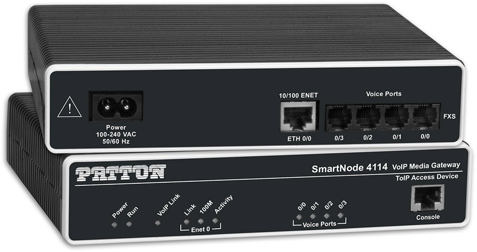 Patton SN4112/JS SmartNode Dual FXS VoIP Gateway 1x10/100baseT, H.323 And Sip, External Power