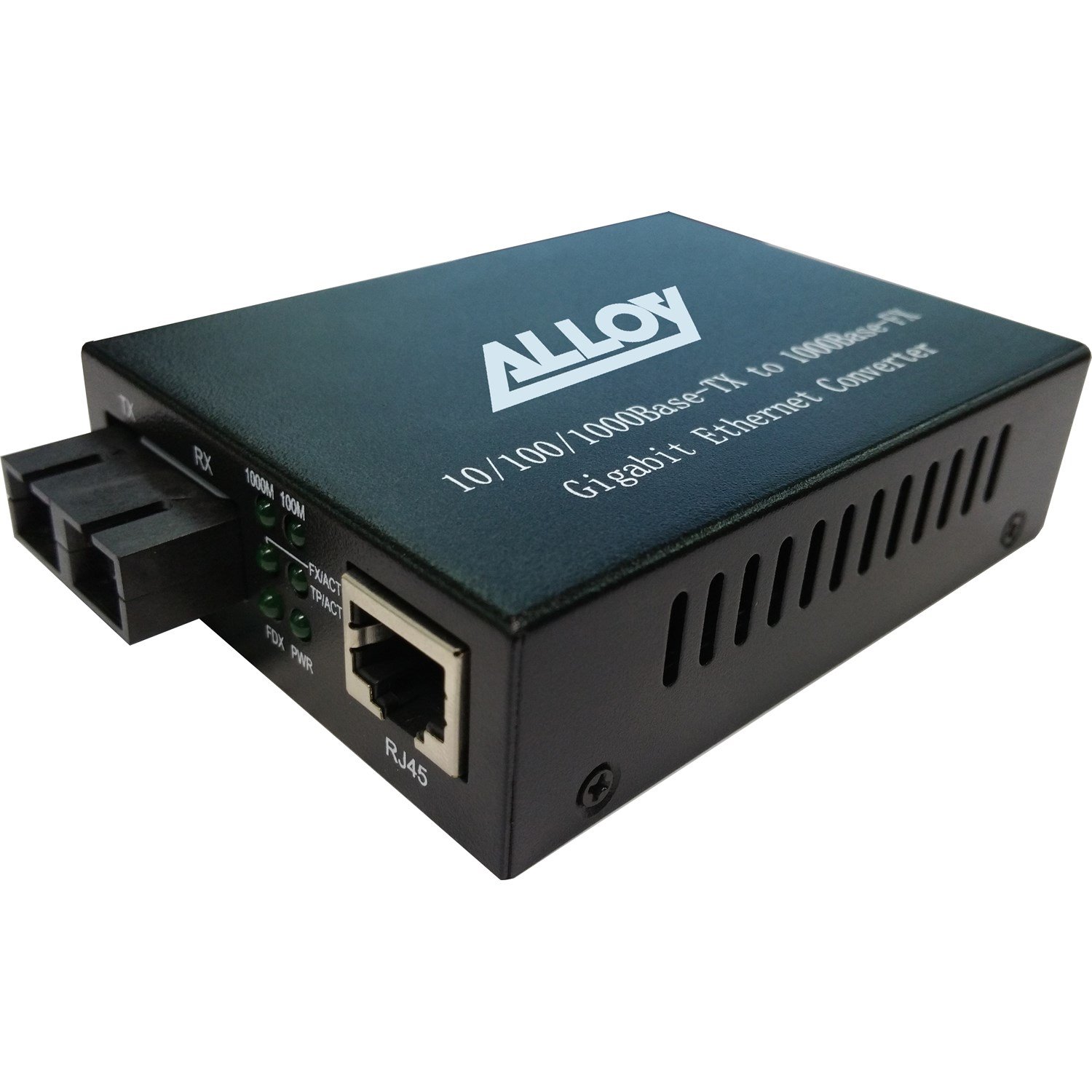 Alloy 10/100/1000Base-T To Single Mode 1310NM Gigabit Fibre (SC) Converter. 10Km